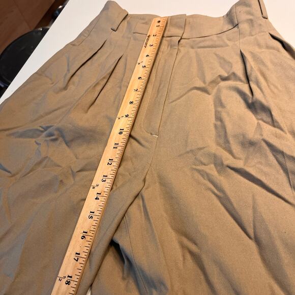 & Other Stories Beige High Waisted Wide Leg Pants Sz 4 - Picture 7 of 9